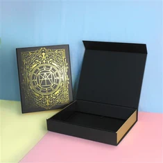 Zusammenklappbare Magnetbox mit Klappe